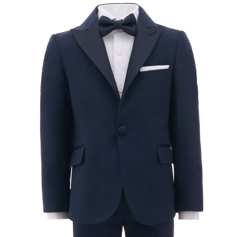 Navy Peak Lapel Suit