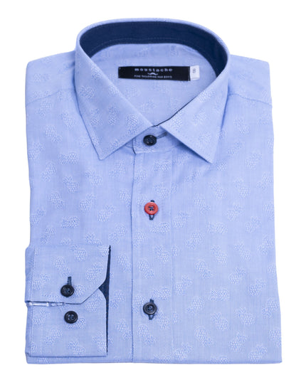 Blue Pineapple Dress Shirt