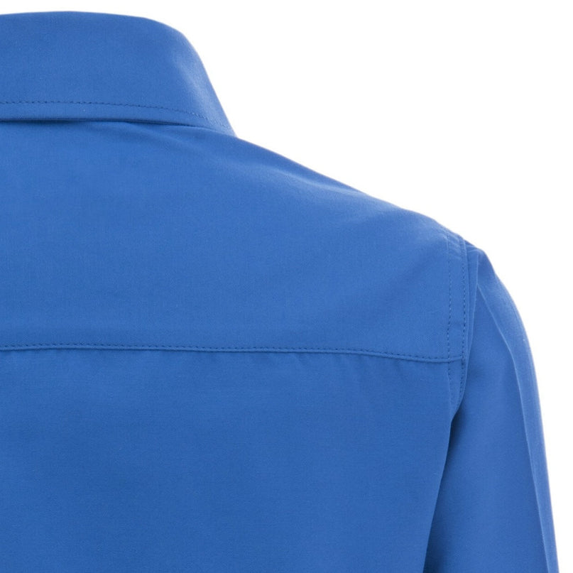 Blue Solid Dress Shirt