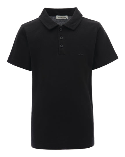 kids-atelier-moustache-kid-baby-boy-black-solid-logo-polo-320710-black