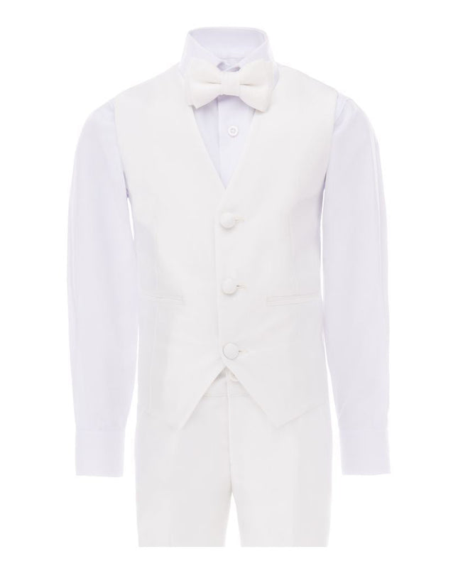 kids atelier moustache Cream 5pc Peak Lapel Tuxedo