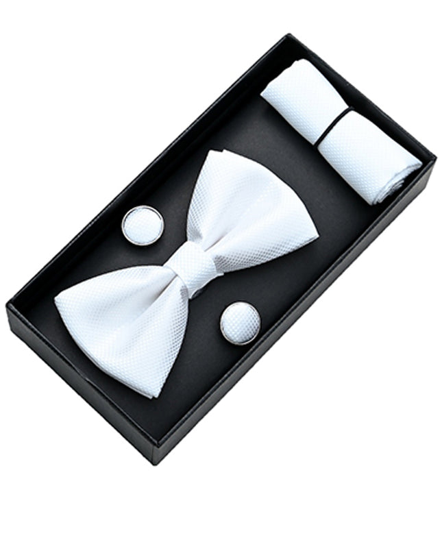 moustache-white-crosshatch-bowtie-cufflinks-square-set-ma42011