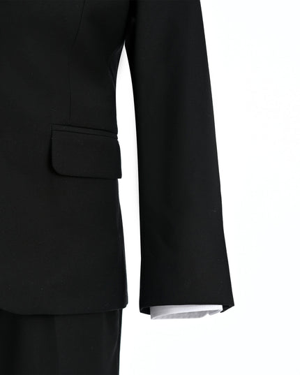 kids atelier moustache Black Peak Lapel Tuxedo Set