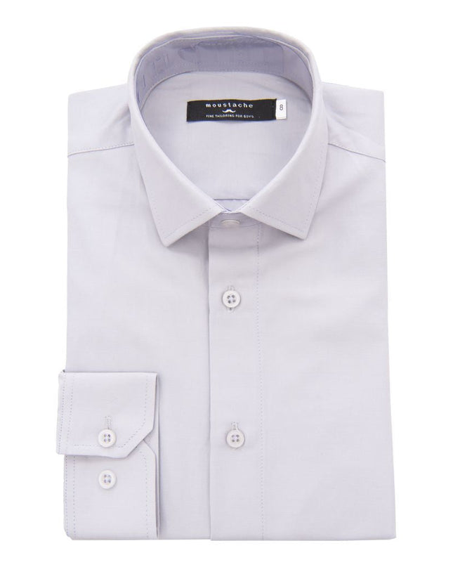 kids-atelier-moustache-kid-boy-baby-gray-solid-dress-shirt-22m03-gray