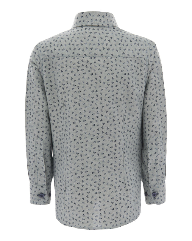 kids-atelier-moustache-kid-baby-boy-green-dandelion-print-dress-shirt-22m08-green