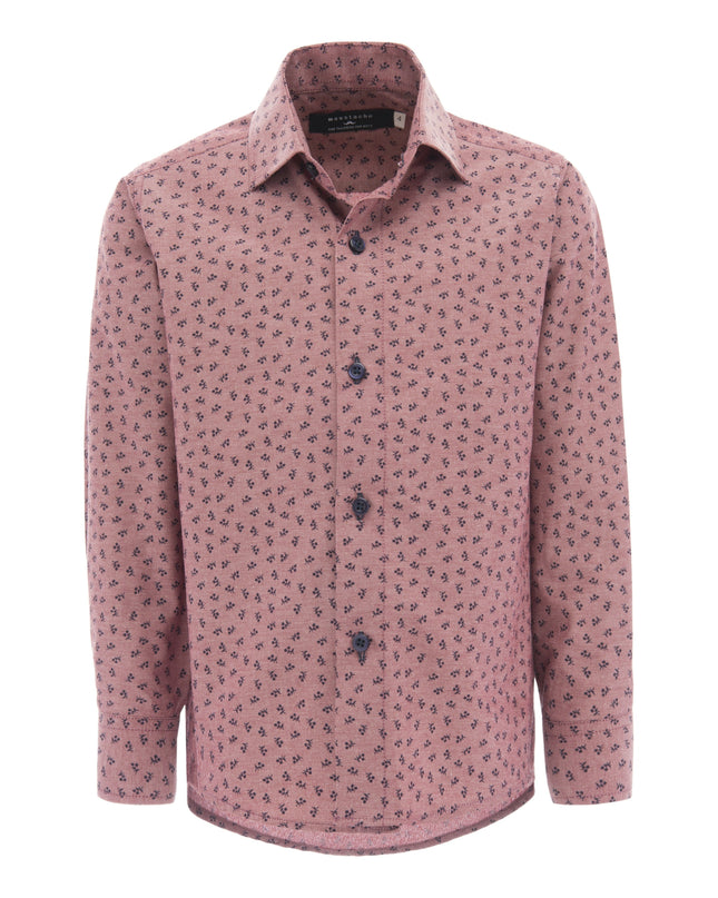 kids-atelier-moustache-kid-boy-baby-red-dandelion-print-dress-shirt-22m10-red