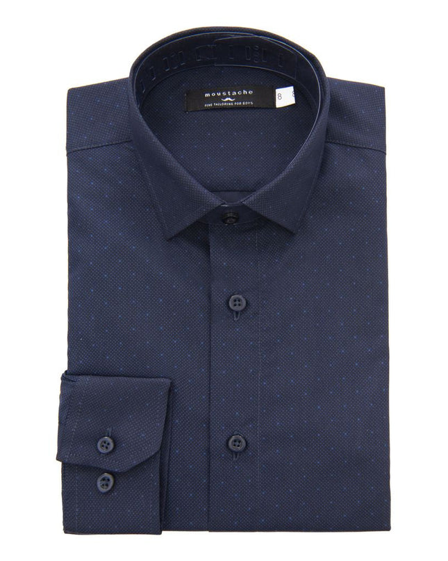 kids-atelier-moustache-kid-baby-boy-navy-dotted-print-dress-shirt-22m15-navy