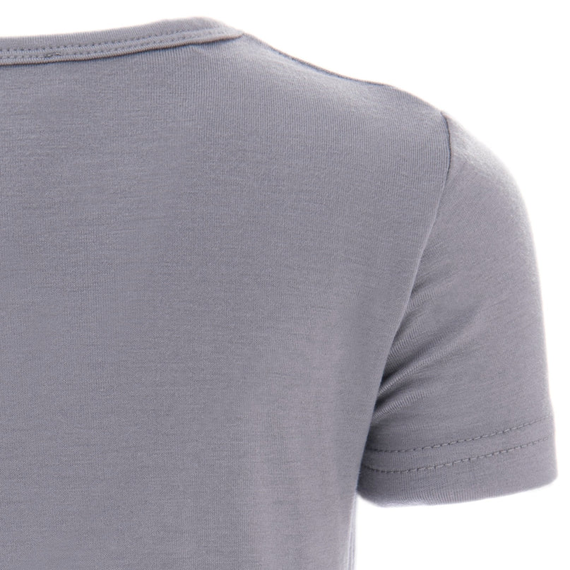 Solid Gray Cotton T-Shirt