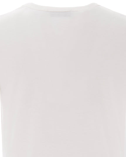 Off White Solid Cotton T-Shirt