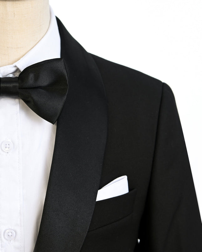 Black Shawl Lapel Wool Suit