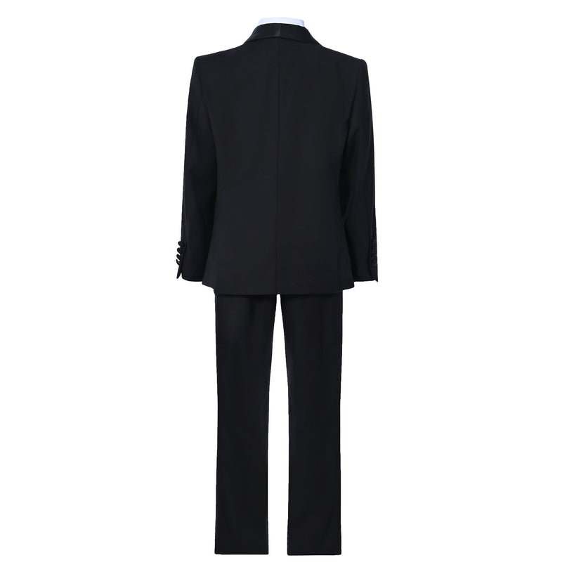 Black Moustache Shawl Lapel Tuxedo Set
