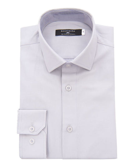 kids-atelier-moustache-kid-boy-baby-gray-solid-dress-shirt-22m03-gray