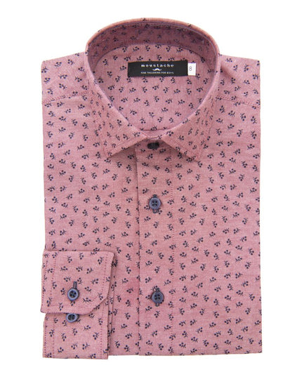 kids-atelier-moustache-kid-boy-baby-red-dandelion-print-dress-shirt-22m10-red