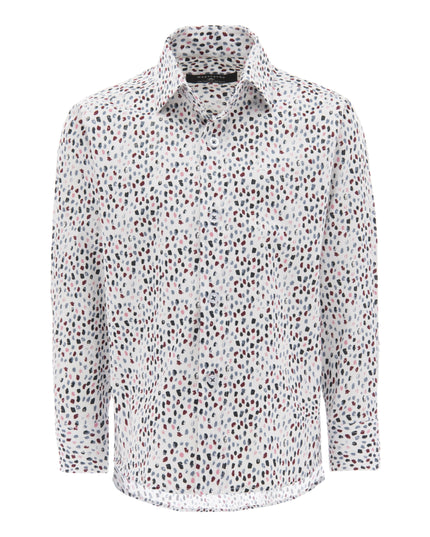 kids-atelier-moustache-kid-baby-boy-white-pebble-print-dress-shirt-22m11-white