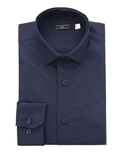 kids-atelier-moustache-kid-baby-boy-navy-dotted-print-dress-shirt-22m15-navy