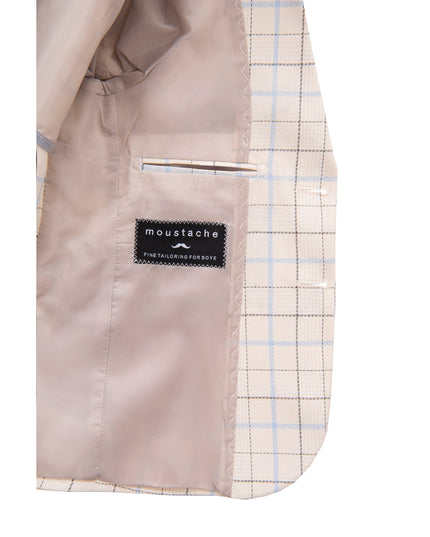 kids-atelier-moustache-kid-boy-baby-22m18-beige-plaid-print-blazer