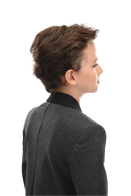 kids-atelier-moustache-kid-boy-baby-gray-shawl-lapel-blazer-23m12-gray