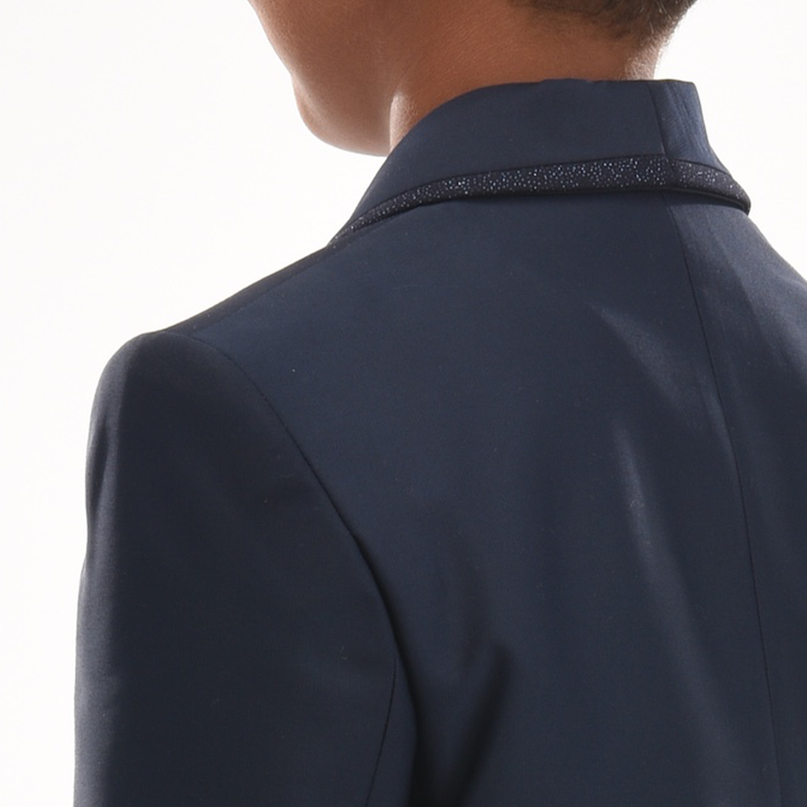 kids atelier moustache Navy Glitter Trim Suit