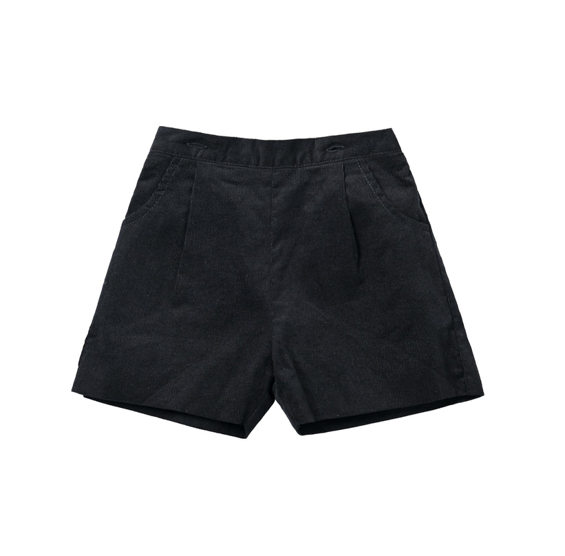 kids atelier moustache Black & White Shorts Set