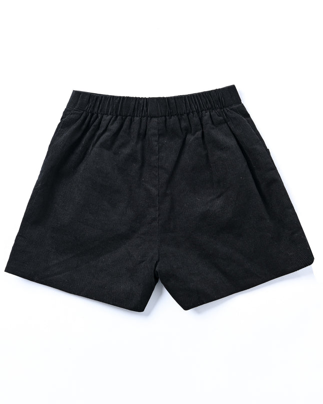 kids atelier moustache Black & White Shorts Set