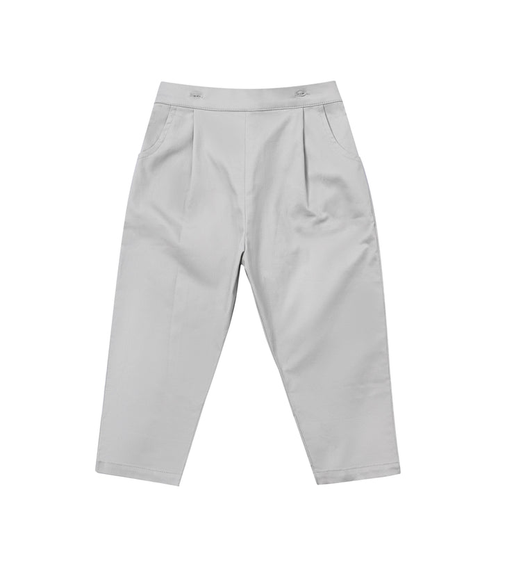 kids atelier moustache White & Grey Formal Set