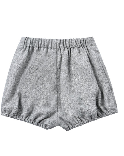 kids atelier moustache White & Grey Classic Baby Set