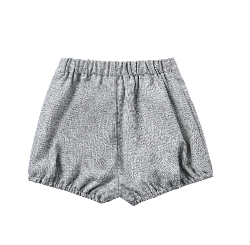 kids atelier moustache White & Grey Classic Baby Set