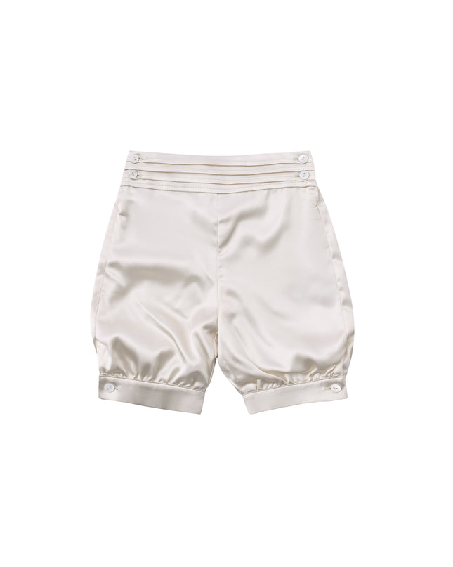 kids atelier moustache Cream Satin Formal Set