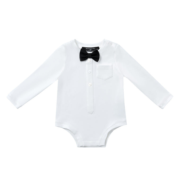 kids atelier moustache Black & White Baby Occasion Set
