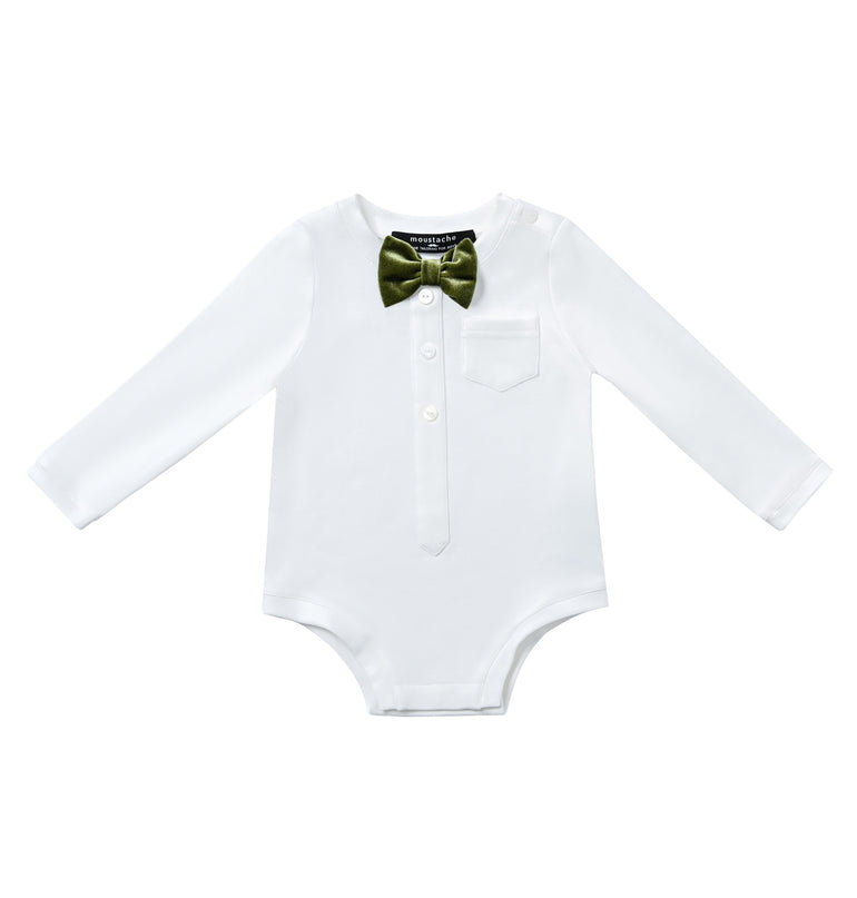 kids atelier moustache Green Bow Charm Set