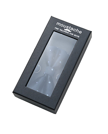 kids atelier moustache-kids-black-purple-dotted-bowtie-set-ma42013