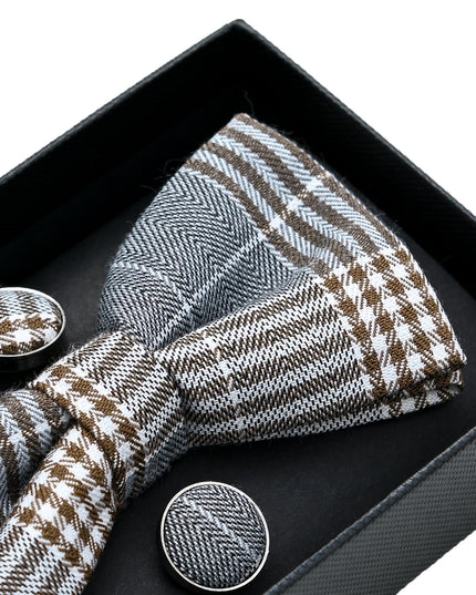 kids atelier moustache-kids-bowtie-cufflinks-square-set-ma42018