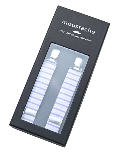 kids atelier moustache-kids-purple-striped-suspenders-set-ma42035
