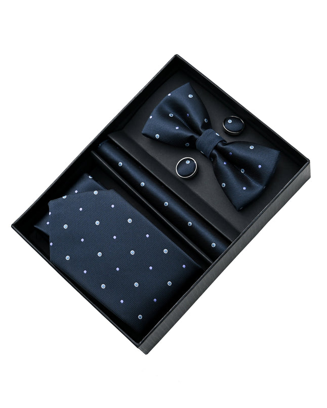 kids atelier moustache-kids-dotted-blue-tie-bowtie-pocketsquare-cufflinks-set-ma42037