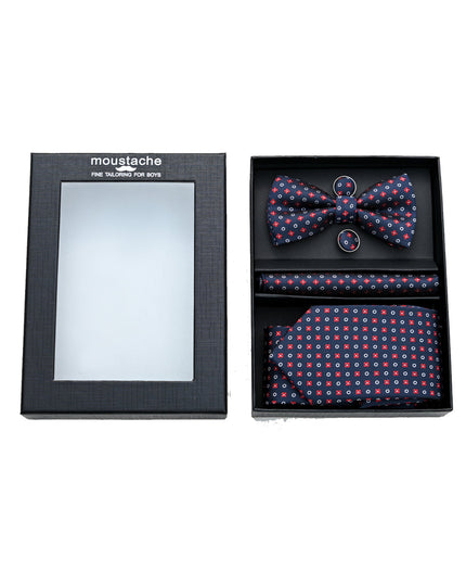 kids atelier moustache-multi-patterned-tie-set-ma42038