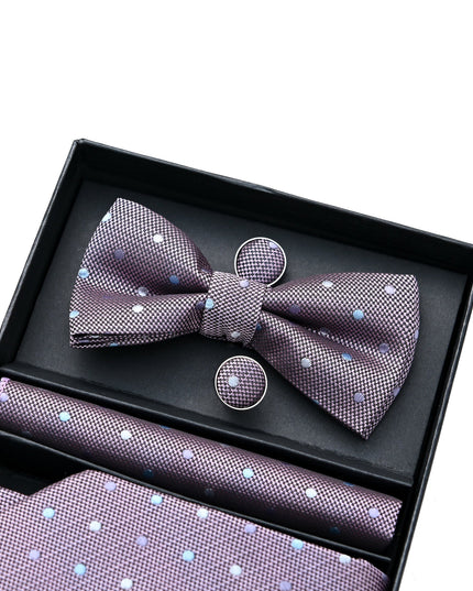kids atelier moustache-kids-bowtie-tie-cufflinks-pocketsquare-set-ma42046