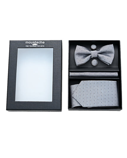 kids atelier moustache-kids-tie-bowtie-pocketsquare-cufflinks-set-ma42050