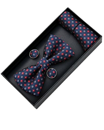 kids atelier moustache-Multi-Patterned Bowtie Set