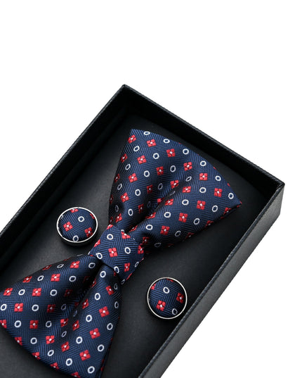 kids atelier moustache-Multi-Patterned Bowtie Set