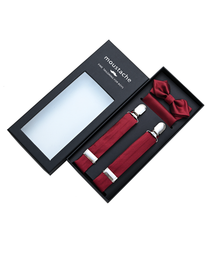 kids atelier moustache-suspenders-bowtie-pocket-square-set-ma42058