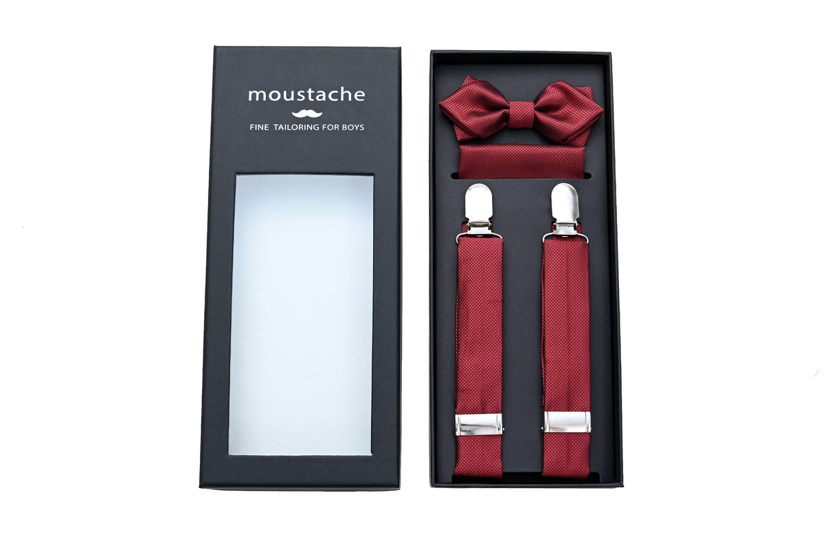 kids atelier moustache-suspenders-bowtie-pocket-square-set-ma42058