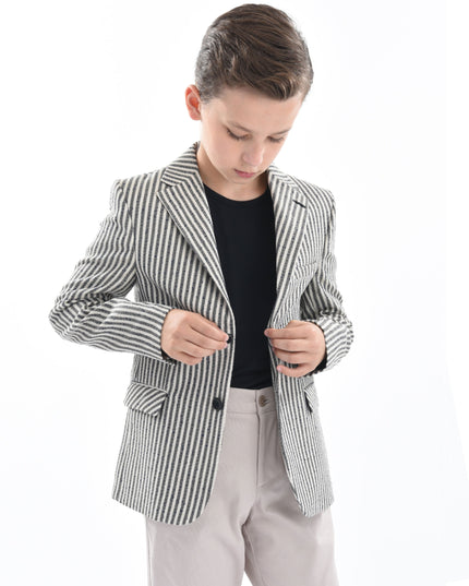 kids-atelier-moustache-Beige Olivero Striped Casual Dress Outfit