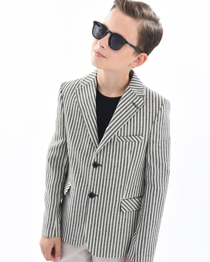 kids-atelier-moustache-Beige Olivero Striped Casual Dress Outfit