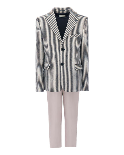 kids-atelier-moustache-Beige Olivero Striped Casual Dress Outfit