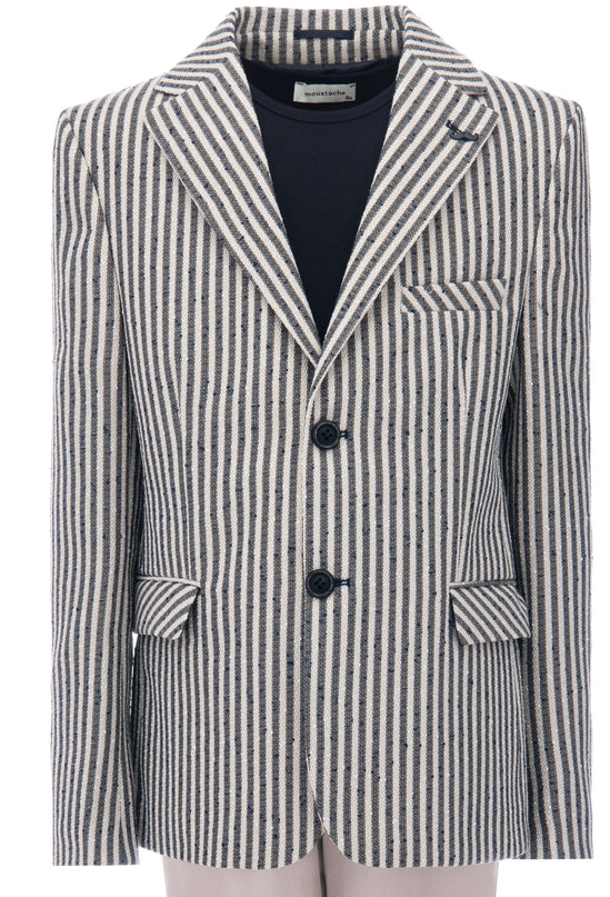 kids-atelier-moustache-Beige Olivero Striped Casual Dress Outfit