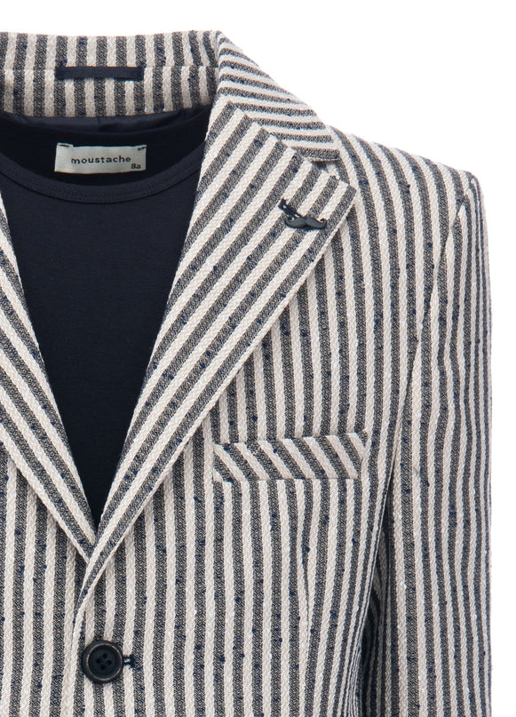 kids-atelier-moustache-Beige Olivero Striped Casual Dress Outfit