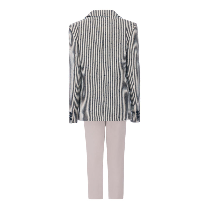 kids-atelier-moustache-Beige Olivero Striped Casual Dress Outfit