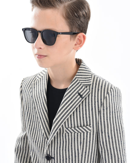 kids-atelier-moustache-Beige Olivero Striped Casual Dress Outfit