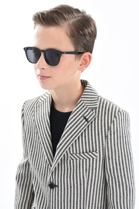 kids-atelier-moustache-Beige Olivero Striped Casual Dress Outfit