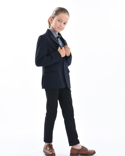 kids atelier moustache Navy Beckett Formal Dress Outfit